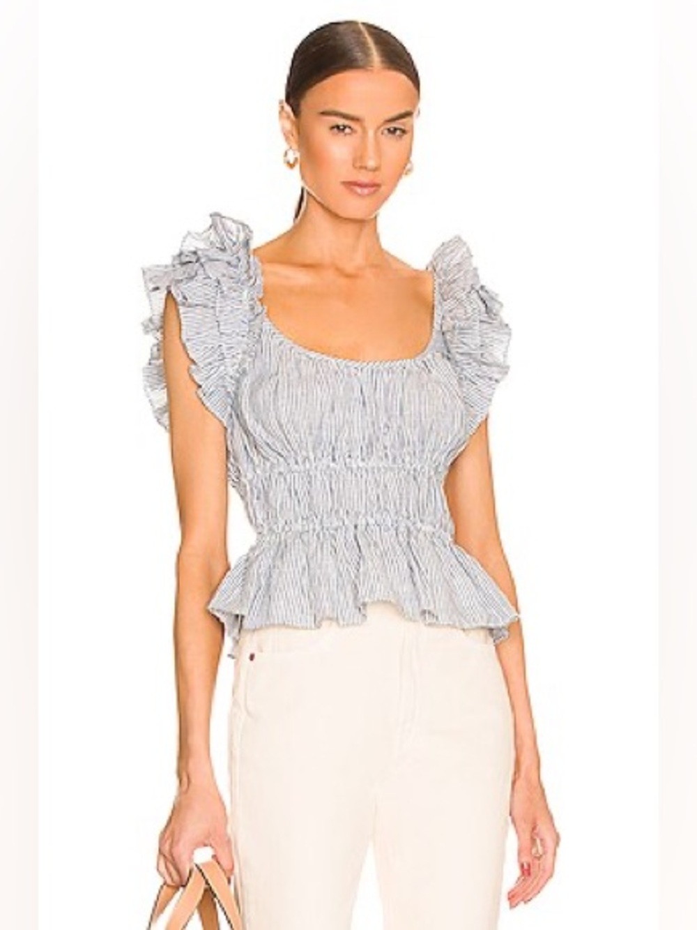 Ulla Johnson Paloma linen ruffle top - Picture 2 of 4